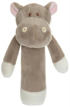 Teddykompaniet Plush Baby Rattle | Hippo