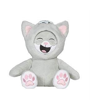 WhatsItsFace 12 Inch Kitty Cat Plush with 3 Different Faces