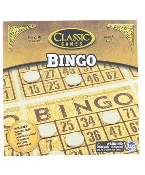 Classic Games Wood Bingo Set