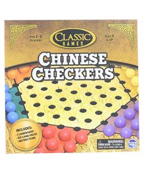 Classic Games Wood Chinese Checkers Set | Board & 60 Game Pieces