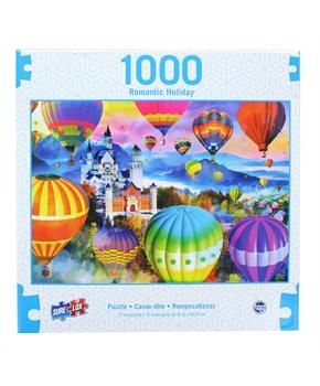 Romantic Holiday 1000 Piece Jigsaw Puzzle | Neuschwanstein Air Balloon Festival