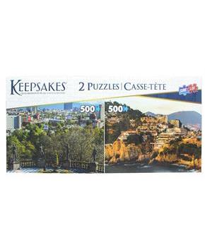 Set of 2 Keepsakes 500 Piece Jigsaw Puzzles | Mexico City / Acapulco