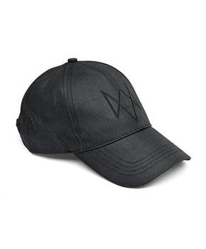 Watch Dogs Embroidered Fox Logo Black Baseball Cap Hat