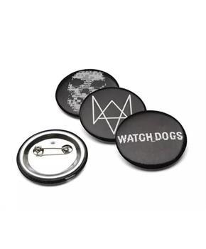 Watch Dogs 1-1/2" Logo Pins, Set of 4