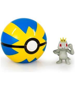 Pokemon Clip and Carry Poke Ball - Machop Figure w Quick Ball