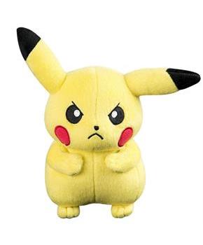 Pokemon Basic 8-Inch Plush - Angry Pikachu