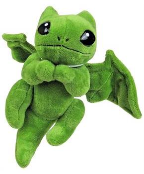 Little Embers 7 Inch Plush w/ Moveable Limbs & Magnetic Hands | Soot (Green)