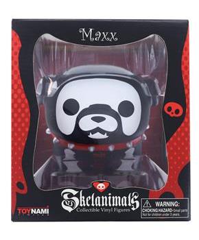 Skelanimals 4.5 Inch Collectible Vinyl Figure | Maxx the Bulldog