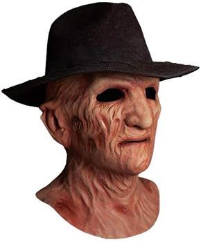 A Nightmare On Elm Street 2 Deluxe Freddy Adult Latex Mask w/ Fedora Hat