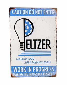 Gremlins Peltzer Workshop Replica Metal Sign