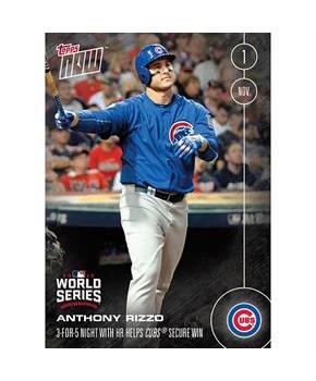 MLB Chicago Cubs Anthony Rizzo #652A 2016 Topps NOW Trading Card