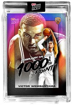 NBA 2023-24 Topps NOW Basketball Card | VW-1 Victor Wembanyama