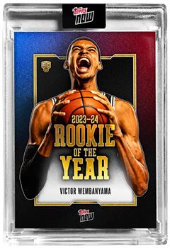 NBA 2023-24 Topps NOW Victor Wembanyama Basketball Card | VW-6