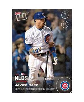 Topps Mlb Chicago Cubs Javier Baez #555 Topps Now Trading Card