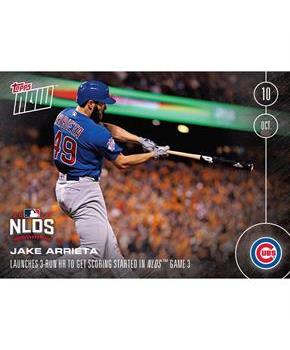 MLB Chicago Cubs Jake Arrieta #565 Topps NOW Trading Card