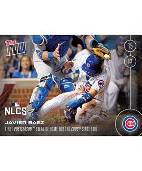 MLB Chicago Cubs Javier Baez #587 Topps NOW Trading Card