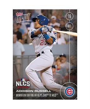 MLB Chicago Cubs Addison Russell #607 2016 Topps NOW Trading Card