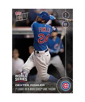MLB Chicago Cubs Dexter Fowler #656A 2016 Topps NOW Trading Card
