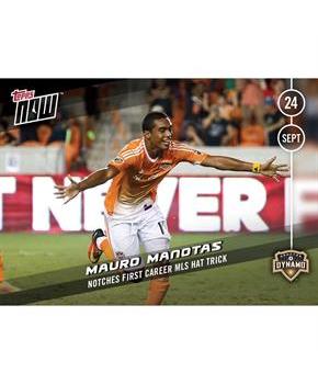 MLS Houston Dynamo Mauro Manotas #35 Topps NOW Trading Card