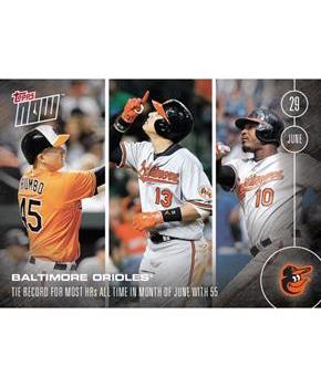 Baltimore Orioles MLB 2016 Topps NOW Dual-Sided Card 192