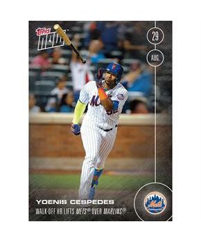 MLB NY Mets Yoenis Cespedes #405 Topps NOW Trading Card