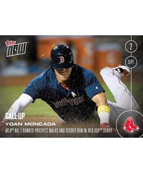 MLB Boston Red Sox Yoan Moncada (Call-Up) #418 Topps NOW Trading Card
