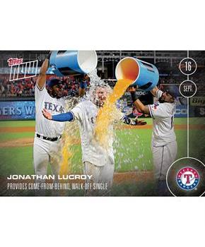 MLB Texas Rangers Jonathan Lucroy #463 Topps NOW Trading Card
