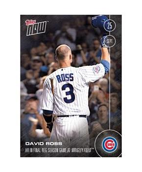 MLB Chicago Cubs David Ross #504 Topps NOW Trading Card