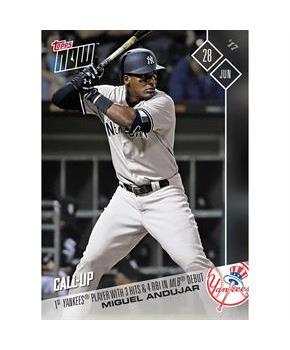 MLB NY Yankees Miguel Andujar #307 2017 Topps Now Trading Card