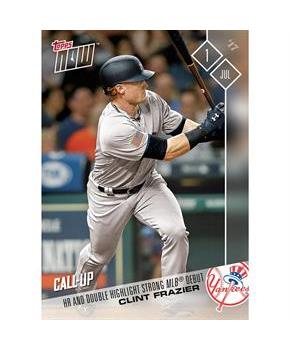 HR and Double Highlight MLB Debut - Clint Frazier - MLB Topps Now Card