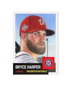 Washington Nationals #13 Bryce Harper MLB Topps Living Set Card