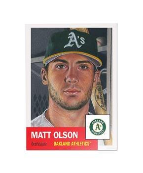 Oakland Athletics #21 Matt Olson MLB Topps Living Set Card