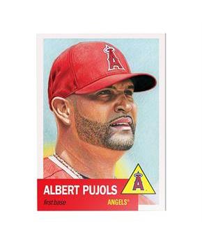 LA Angels #22 Albert Pujols MLB Topps Living Set Card