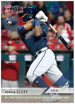 Atlanta Braves #125 Ronald Acuna MLB 2018 Topps NOW Card