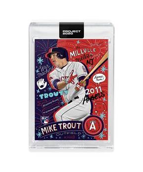MLB Topps PROJECT 2020 Card 142 | 2011 Mike Trout by Sophia Chang