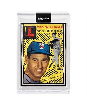 Topps PROJECT 2020 Card 246 - 1954 Ted Williams by Joshua Vides