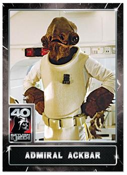 Star Wars ROTJ 40th Anniversary 2023 Topps Card #4 | Admiral Ackbar