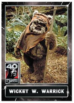 Star Wars ROTJ 40th Anniversary 2023 Topps Card #9 | Wicket W Warrick