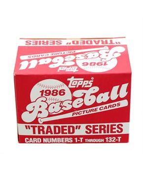 MLB 1986 Topps Baseball Traded Series - Set of 132 Cards