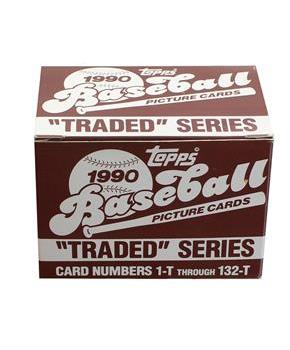 MLB 1990 Topps Baseball Traded Series | Set of 132 Cards