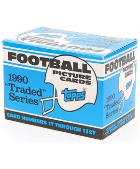 NFL 1990 Topps Traded Football Trading Cards | Set of 132 Cards