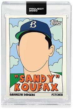 Topps PROJECT 2020 Card 76 - 1955 Sandy Koufax by Fucci