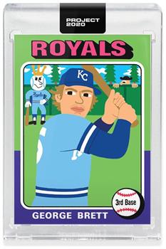 Topps PROJECT 2020 Card 102 - 1975 George Brett by Keith Shore