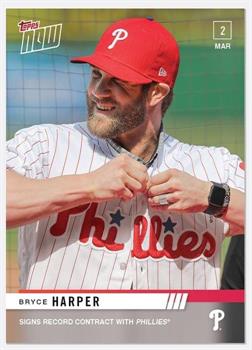 Philadelphia Phillies Bryce Harper MLB Topps NOW Card ST-3