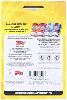 2021/22 Topps UEFA Champions League Match Attax Mega Tin | Lava