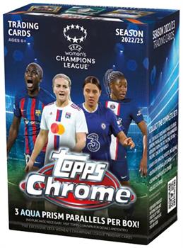 2022-23 Topps Chrome UEFA Women's Champions League Value Box | 8 Packs