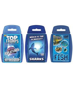 Sea Life Top Trumps Card Game Bundle | Fish | Sharks | Creatures of the Deep