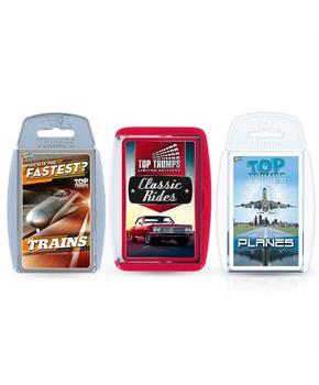 Travel Top Trumps Card Game Bundle | Planes | Trains | Automobiles