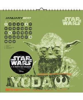 Star Wars Saga Art 2017 12"x12" Wall Calendar
