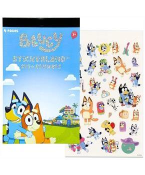 Bluey 4 Sheet Foil Sticker Pad | 200+ Stickers